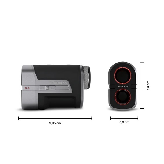 Zoom Focus S Laser Distanzmesser, schwarz/silber
