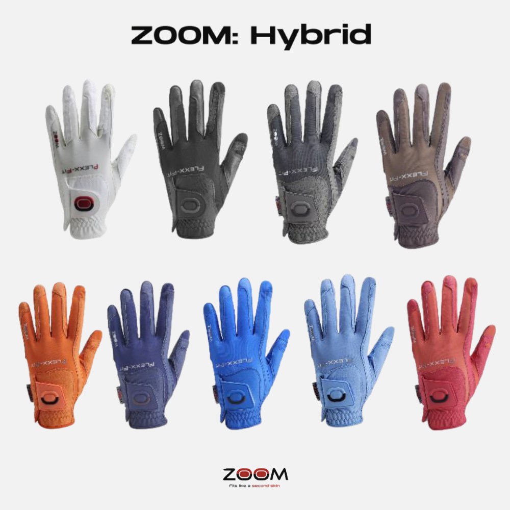 Zoom Hybrid Damen Handschuh, grau