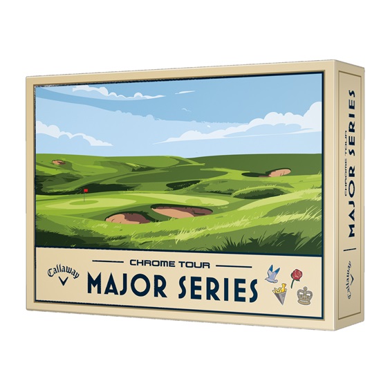 Callaway Limited Edition Chrome Tour Major Series: July Major 2026 Golfbälle