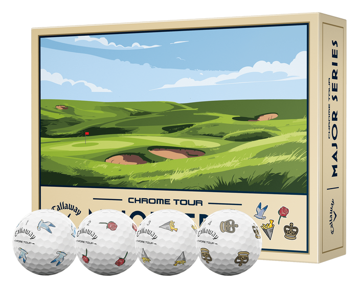 Callaway Limited Edition Chrome Tour Major Series: July Major 2026 Golfbälle