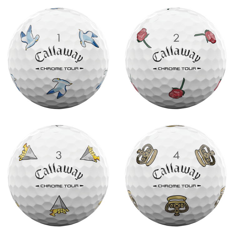 Callaway Limited Edition Chrome Tour Major Series: July Major 2026 Golfbälle