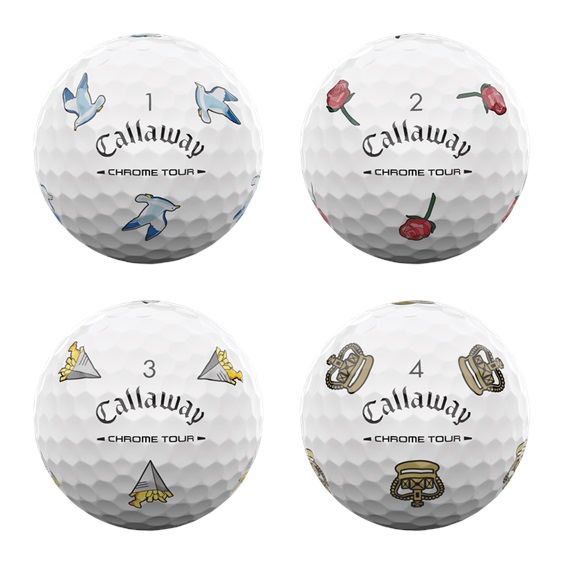 Callaway Limited Edition Chrome Tour Major Series: July Major 2026 Golfbälle