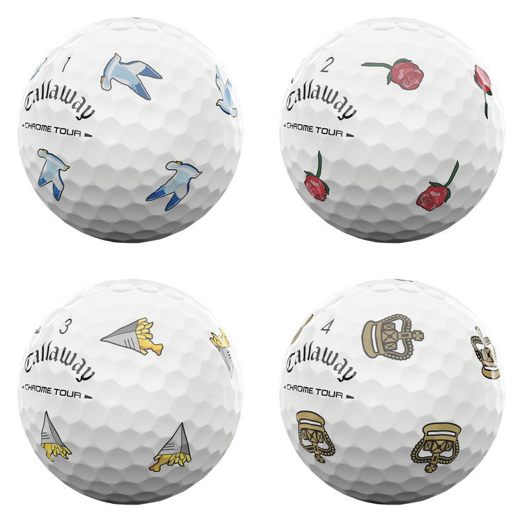 Callaway Limited Edition Chrome Tour Major Series: July Major 2026 Golfbälle