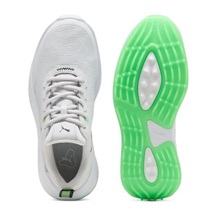 Puma Gruve Sport Junior Junior Golfschuhe, white/fluro green pes
