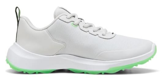 Puma Gruve Sport Junior Junior Golfschuhe, white/fluro green pes