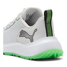 Puma Gruve Sport Junior Junior Golfschuhe, white/fluro green pes