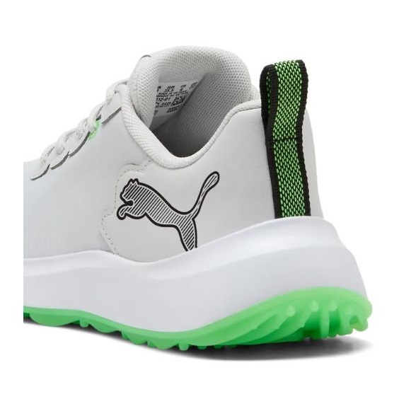 Puma Gruve Sport Junior Junior Golfschuhe, white/fluro green pes