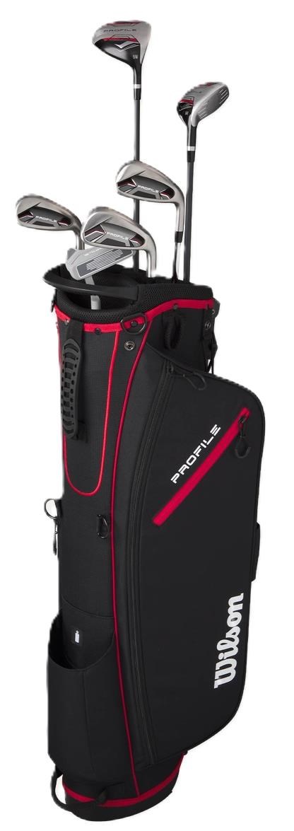 Wilson Profile Herren Golfset, Graphit, + Standbag