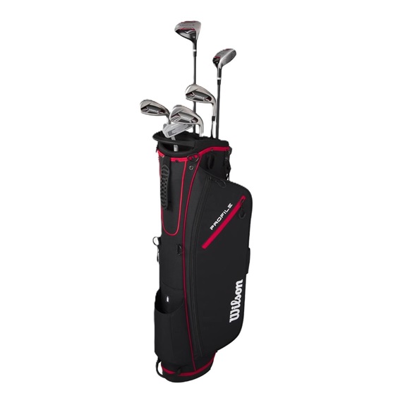 Wilson Profile Herren Golfset, Graphit, + Standbag