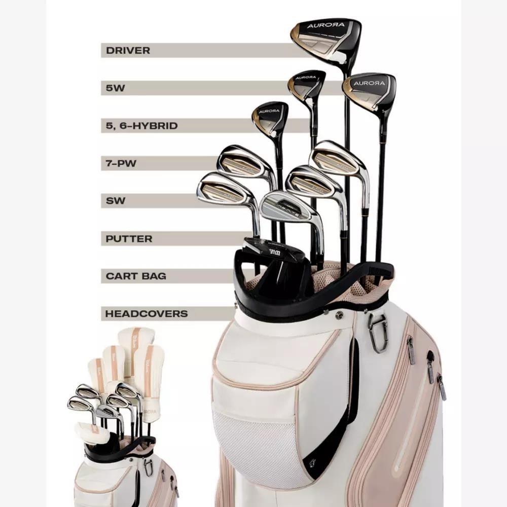 Wilson Aurora Damen Golfset + cart bag