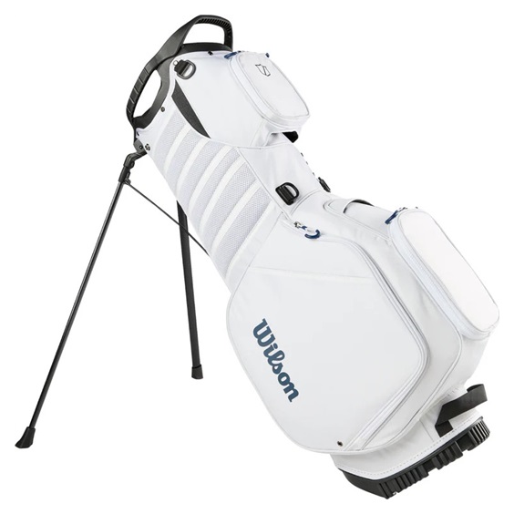 Wilson Talus 5 Stand Bag, Weiß/Rot/Blau