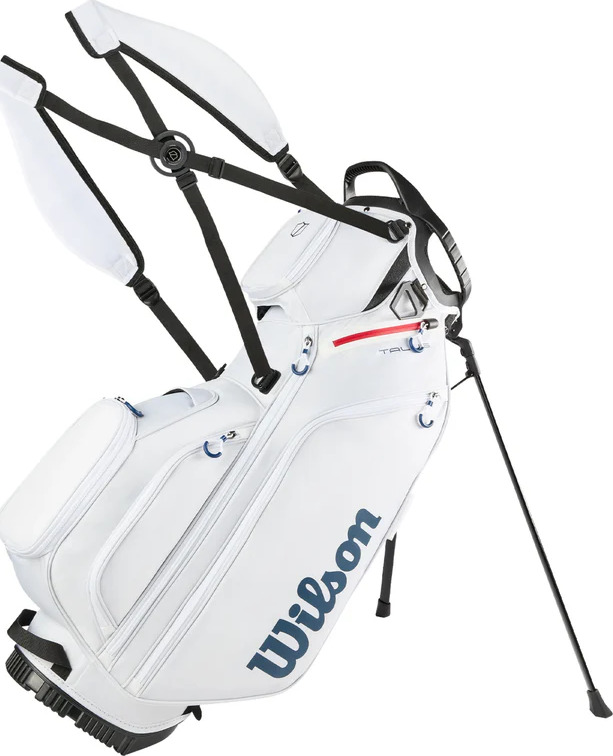 Wilson Talus 5 Stand Bag, Weiß/Rot/Blau