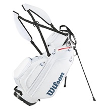 Wilson Talus 5 Stand Bag, Weiß/Rot/Blau