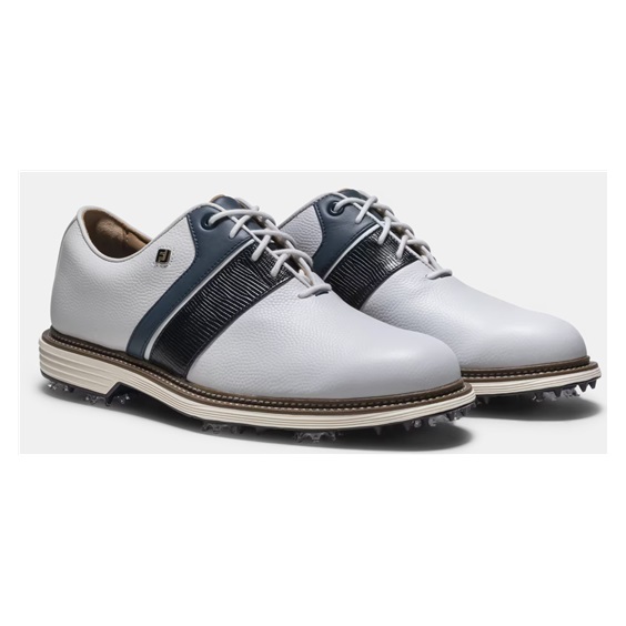 FootJoy Premiere Series Packard Herren Golfschuhe, weiss/blau