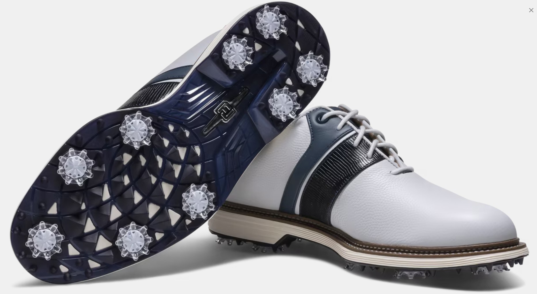 FootJoy Premiere Series Packard Herren Golfschuhe, weiss/blau