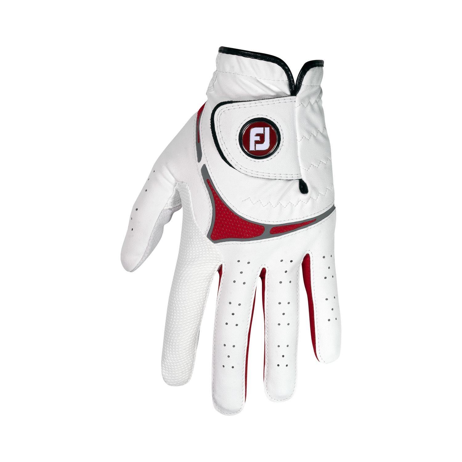 FootJoy GTxtreme Herren Golfhandschuh, weiss/rot