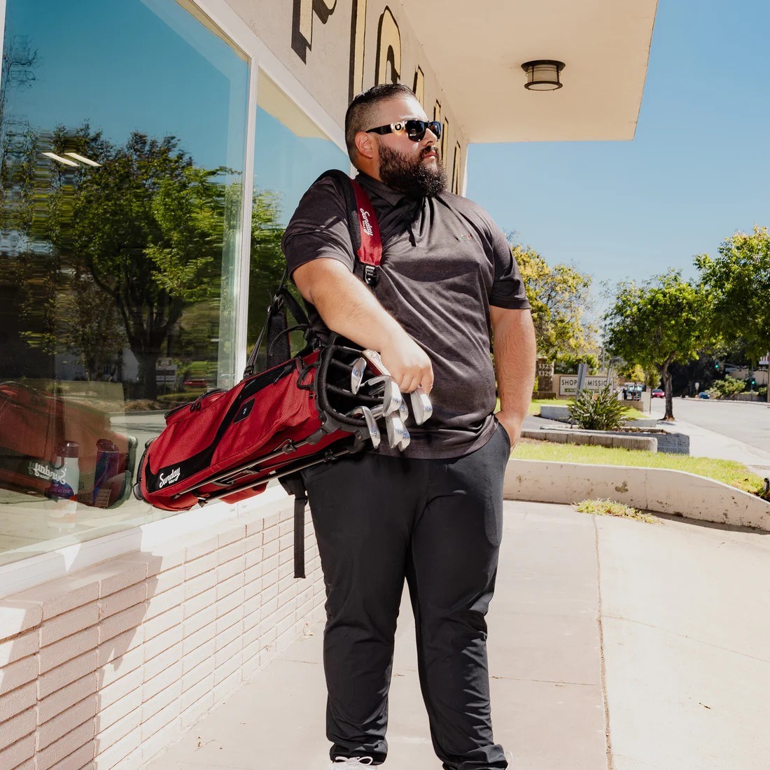 Sunday Golf El Camino Pencilbag, ron burgundy