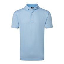 FootJoy Nautical Flag Print Lisle Herren Poloshirt, blue reef/deep reef