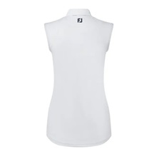 FootJoy Sleeveless Lisle Damen Poloshirt, weiss