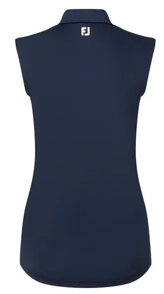 FootJoy Sleeveless Lisle Damen Poloshirt, dunkelblau
