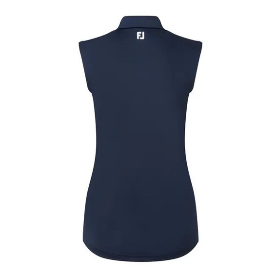 FootJoy Sleeveless Lisle Damen Poloshirt, dunkelblau