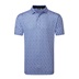 FootJoy Surfs Up Print Lisle Herren Poloshirt, white/vivid violet/pink pop/black