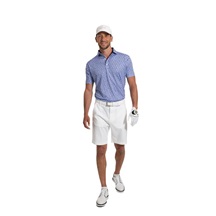 FootJoy Surfs Up Print Lisle Herren Poloshirt, white/vivid violet/pink pop/black