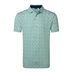 FootJoy Surfs Up Print Lisle Herren Poloshirt, field green/white/sunshine/navy
