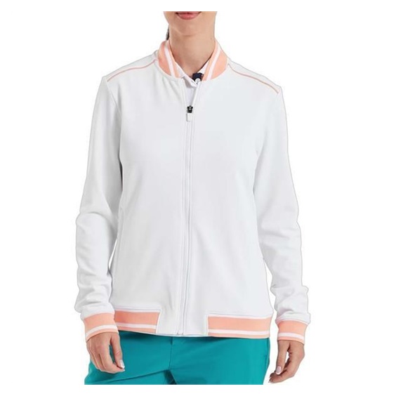 FootJoy Track Damenjacke, weiss/desert peach