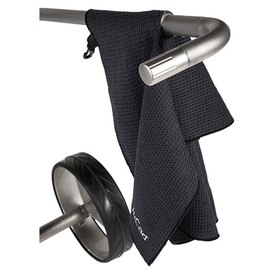 JuCad functional towel 40x80 cm Handtuch, schwarz