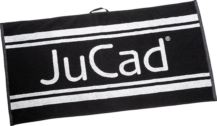 JuCad Golf Towel XXL Pro 50x100 cm Handtuch, Schwarz