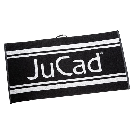 JuCad Golf Towel XXL Pro 50x100 cm Handtuch, Schwarz