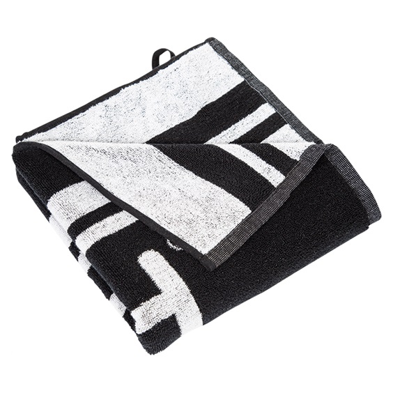 JuCad Golf Towel XXL Pro 50x100 cm Handtuch, Schwarz