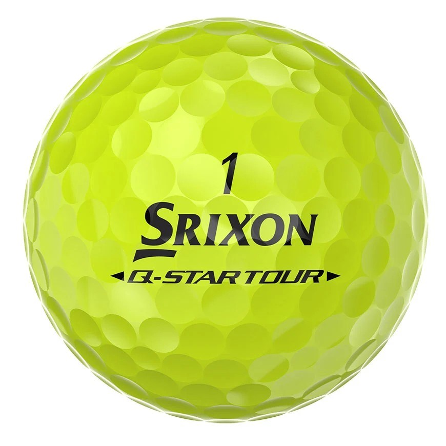 Srixon Q-Star Tour Divide Golfbälle, gelb/orange