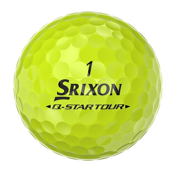 Srixon Q-Star Tour Divide Golfbälle, gelb/rot