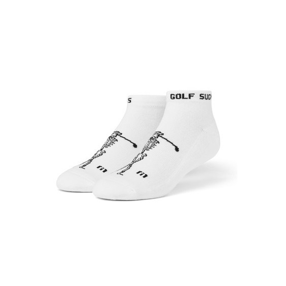Travis Mathew Golf Sucks Ankle unisex socken, 1paar, weiss