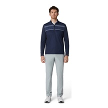 Callaway Blocked Printed Chev Textured Herren Sweatshirt, dunkelblau