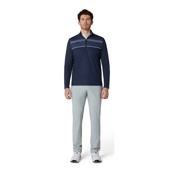 Callaway Blocked Printed Chev Textured Herren Sweatshirt, dunkelblau