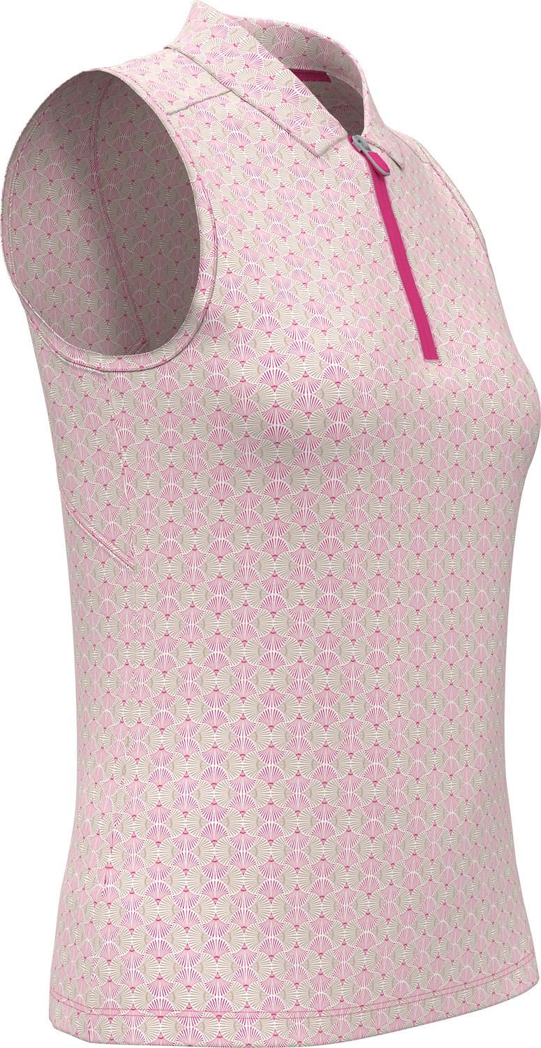 Callaway Deco Geo Print Mesh Damen Poloshirt, fuchsia purple