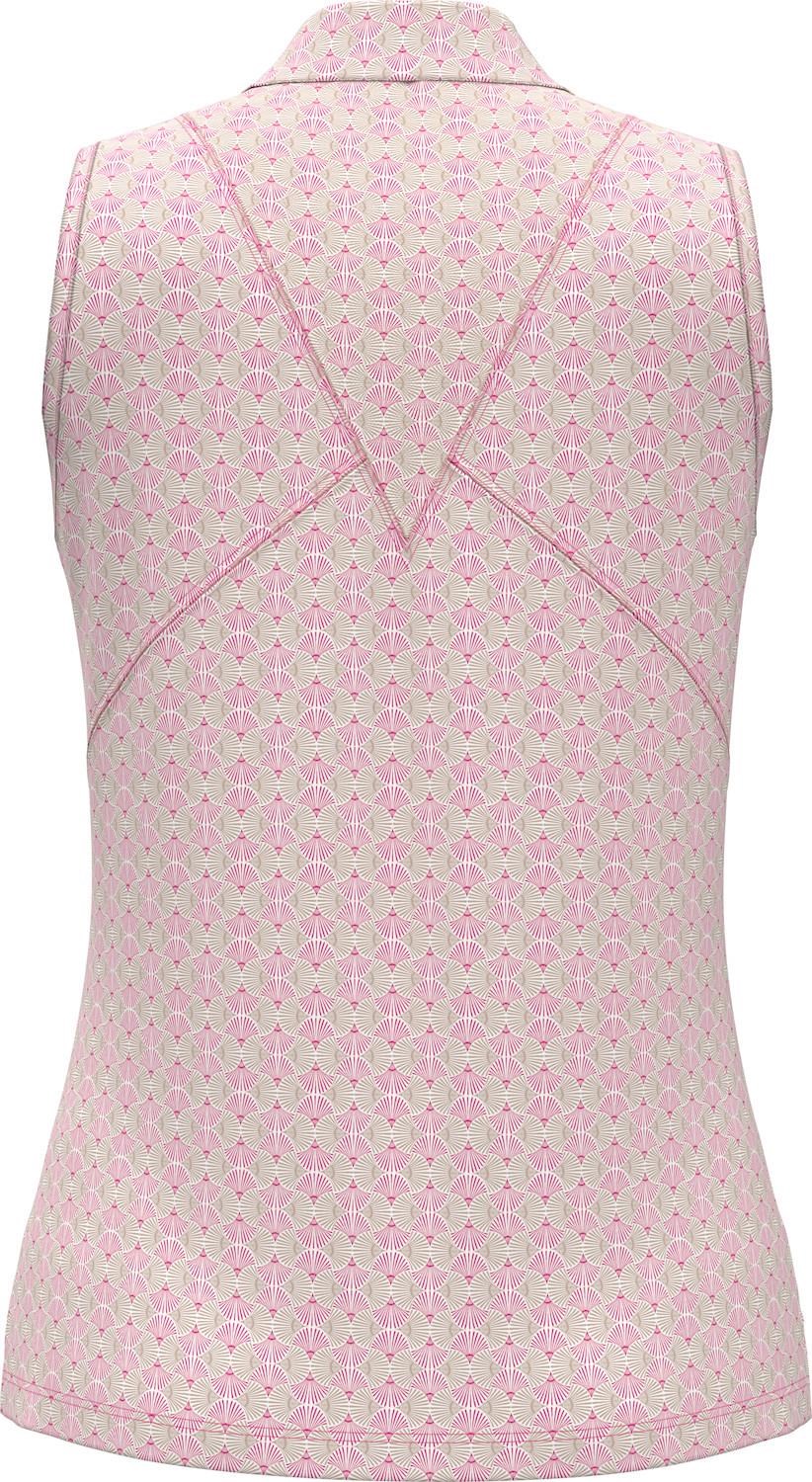 Callaway Deco Geo Print Mesh Damen Poloshirt, fuchsia purple