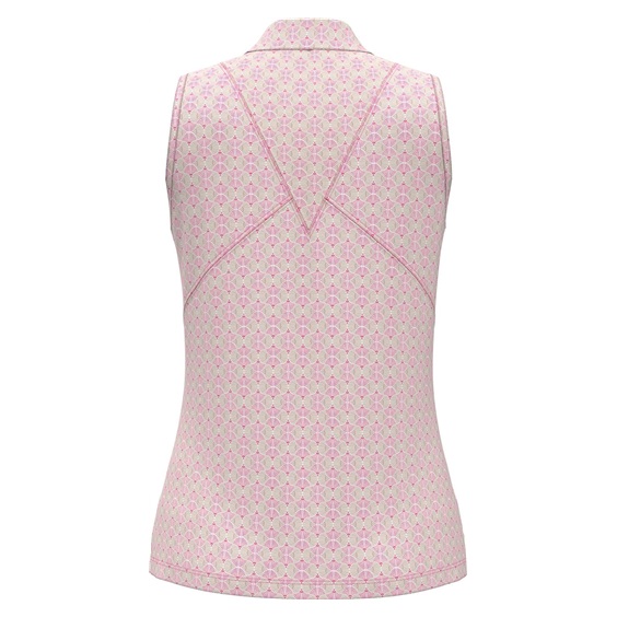 Callaway Deco Geo Print Mesh Damen Poloshirt, fuchsia purple