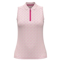 Callaway Deco Geo Print Mesh Damen Poloshirt, fuchsia purple