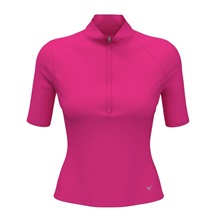Callaway Rib Play Damen Poloshirt, fuschia purple