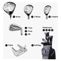 Callaway Reva 8PC Black Damen Golfset, Graphit