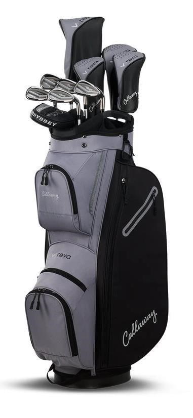 Callaway Reva 11PC Black Damen Golfset 2026, Graphitschaft, RH + Cartbag