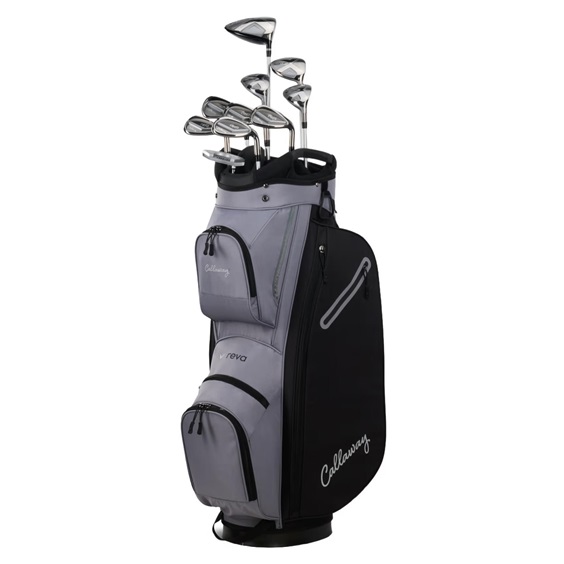 Callaway Reva 11PC Black Damen Golfset 2026, Graphitschaft, RH + Cartbag