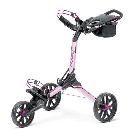 Bag Boy Nitron Auto-Open manueller Trolley, pink/wine