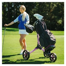 Bag Boy Nitron Auto-Open manueller Trolley, pink/wine