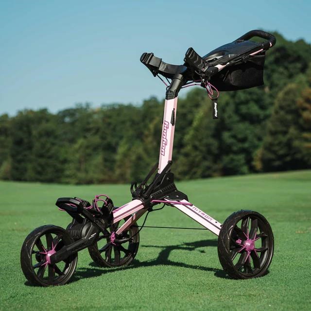 Bag Boy Nitron Auto-Open manueller Trolley, pink/wine