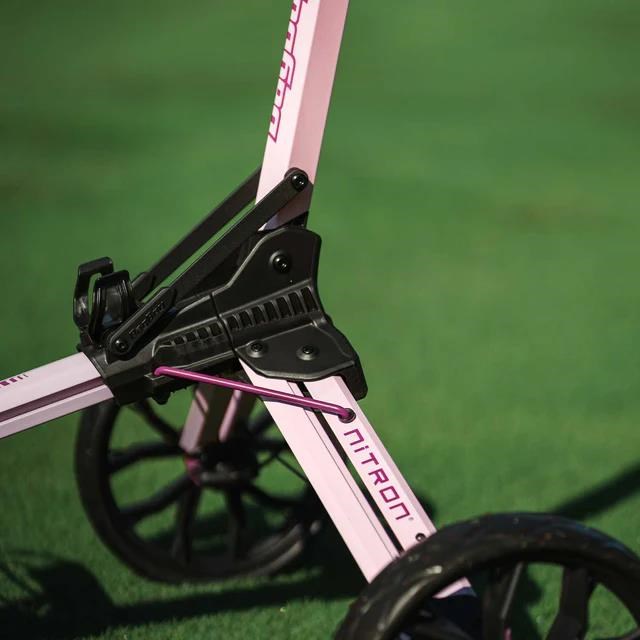 Bag Boy Nitron Auto-Open manueller Trolley, pink/wine